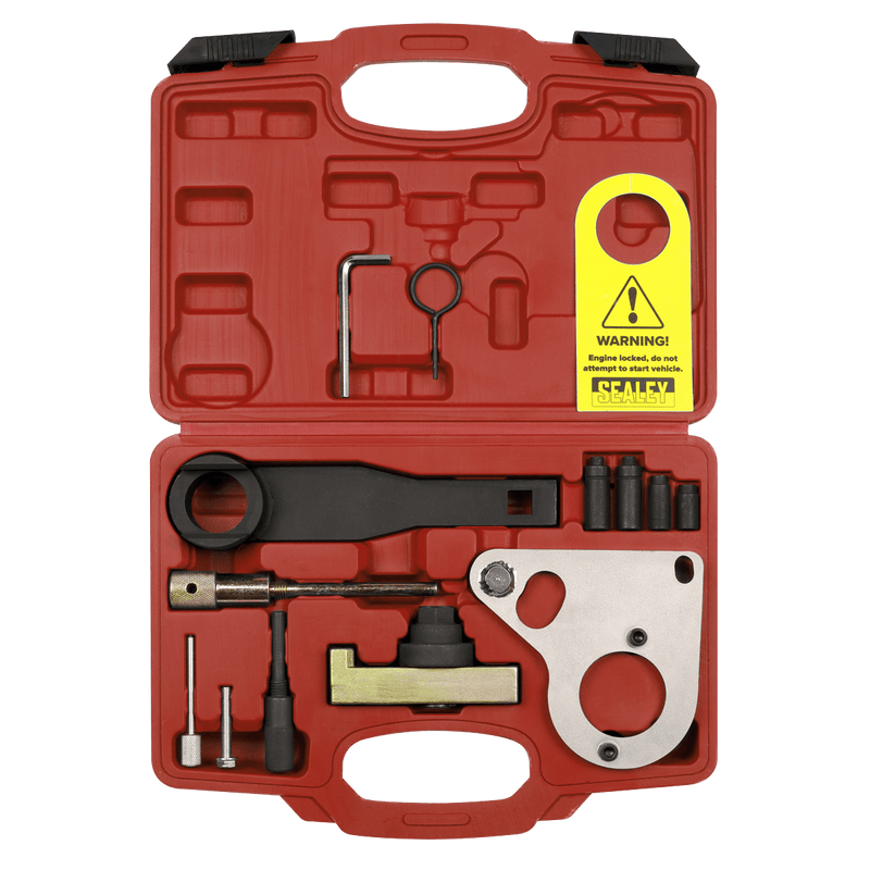 Sealey Setting & Locking Tools Diesel Engine Timing Tool Kit - for Renault, Mercedes, Nissan, GM 1.6D/2.0/2.3dCi/CDTi - Chain Drive-VSE5086A 5054630177613 VSE5086A - Buy Direct from Spare and Square