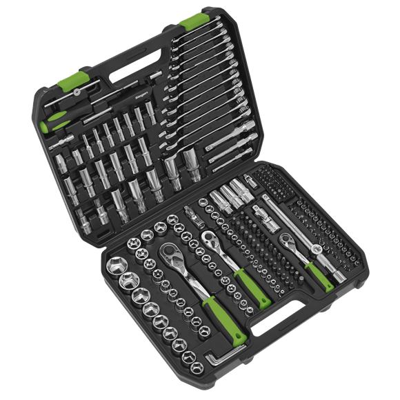 Sealey Socket Set 219 Piece 1/4", 3/8" & 1/2"Sq Drive Socket Set - Metric - Lifetime Guarantee S01212 - Buy Direct from Spare and Square