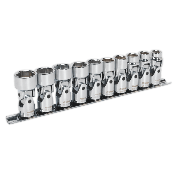 Sealey Socket Sets 10pc 3/8"Sq Drive Universal Joint WallDrive® Socket Set-AK2710 5024209375764 AK2710 - Buy Direct from Spare and Square