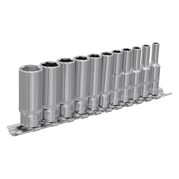 Sealey Socket Sets 11pc 1/4"Sq Drive Deep WallDrive® Socket Set - Imperial-AK2671 5051747359963 AK2671 - Buy Direct from Spare and Square