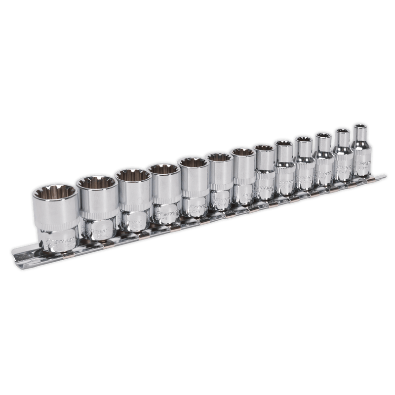 Sealey Socket Sets 13pc 1/4"Sq Drive Total Drive® Socket Set-AK69813 5024209726245 AK69813 - Buy Direct from Spare and Square