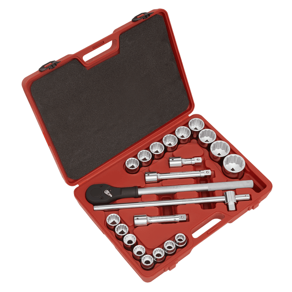 Sealey Socket Sets 22pc 3/4"Sq Drive 12-point WallDrive® Socket Set-AK2598 5024209114073 AK2598 - Buy Direct from Spare and Square