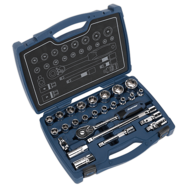 Sealey Socket Sets 26pc 1/2"Sq Drive Socket Set-AK8992 5054511137149 AK8992 - Buy Direct from Spare and Square