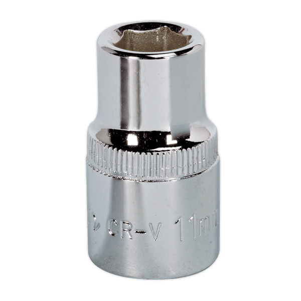 Sealey Sockets Individual 11mm 1/2"Sq Drive Fully Polished WallDrive® Socket-SP1211 5051747360099 SP1211 - Buy Direct from Spare and Square