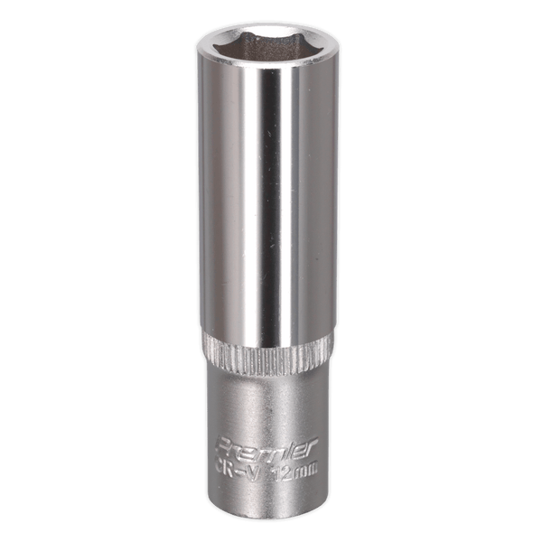 Sealey Sockets Individual 12mm 3/8"Sq Drive Deep WallDrive® Socket-S3812D 5024209335812 S3812D - Buy Direct from Spare and Square