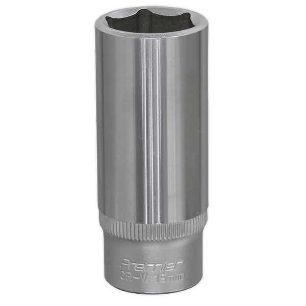 Sealey Sockets Individual 19mm 3/8"Sq Drive Deep WallDrive® Socket-S3819D 5024209335874 S3819D - Buy Direct from Spare and Square