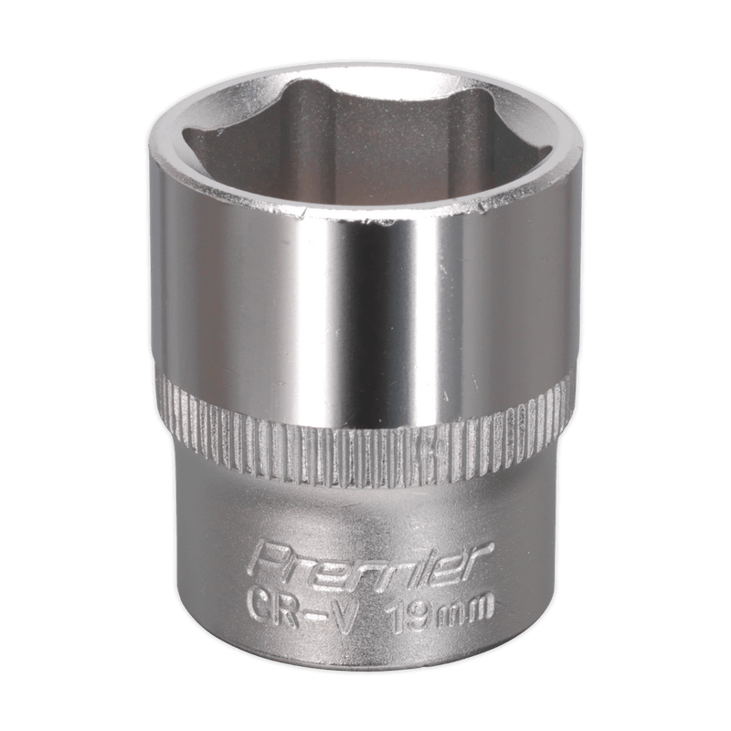 Sealey Sockets Individual 19mm 3/8"Sq Drive WallDrive® Socket-S3819 5024209335737 S3819 - Buy Direct from Spare and Square