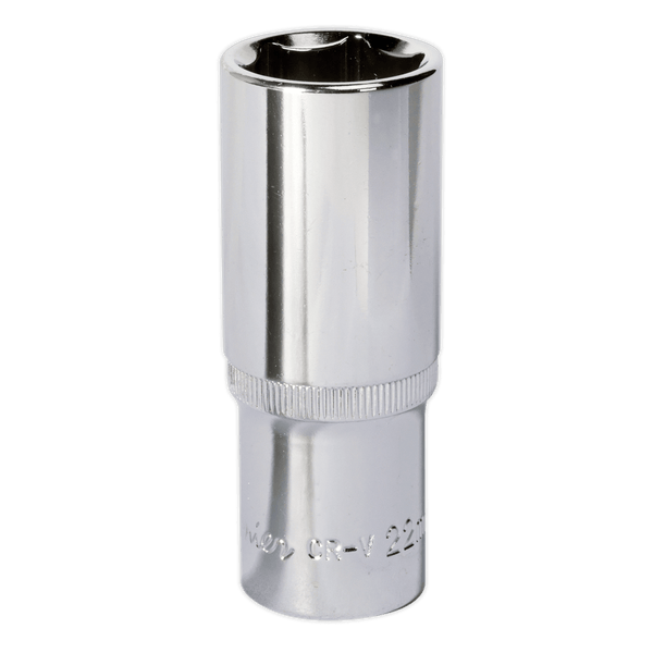 Sealey Sockets Individual 22mm 1/2"Sq Drive Fully Polished Deep WallDrive® Socket-SP1222D 5051747360310 SP1222D - Buy Direct from Spare and Square