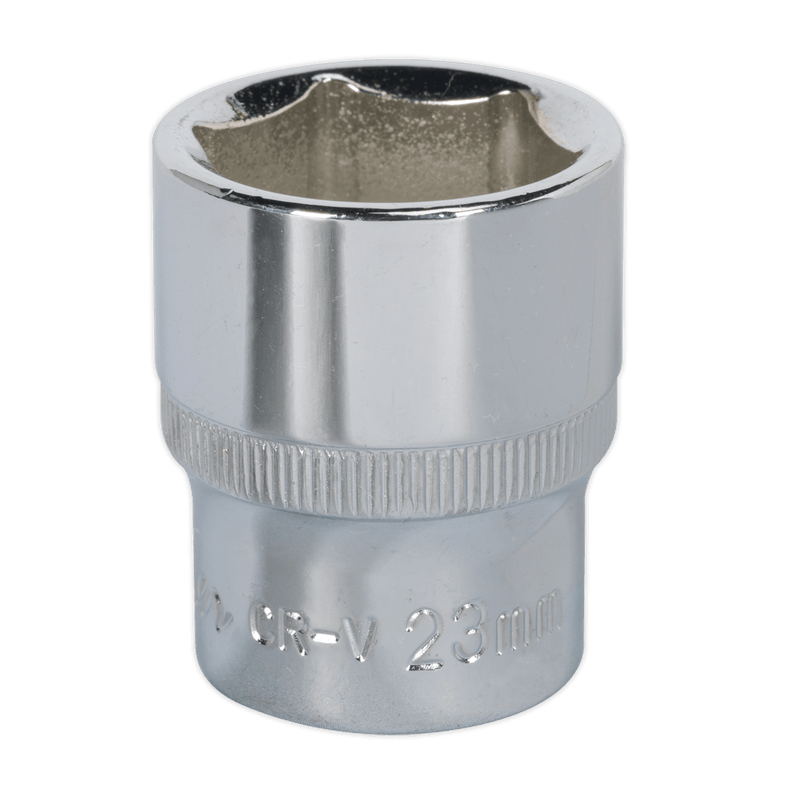 Sealey Sockets Individual 23mm 1/2"Sq Drive Fully Polished WallDrive® Socket-SP1223 5051747360327 SP1223 - Buy Direct from Spare and Square