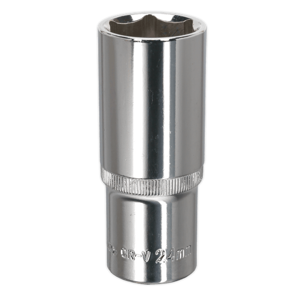 Sealey Sockets Individual 24mm 1/2"Sq Drive Fully Polished Deep WallDrive® Socket-SP1224D 5051747360341 SP1224D - Buy Direct from Spare and Square