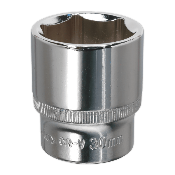 Sealey Sockets Individual 30mm 1/2"Sq Drive Fully Polished WallDrive® Socket-SP1230 5054511377347 SP1230 - Buy Direct from Spare and Square