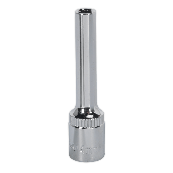 Sealey Sockets Individual 4mm Deep 1/4"Sq Drive Fully Polished WallDrive® Socket-SP1404D 5051747360808 SP1404D - Buy Direct from Spare and Square