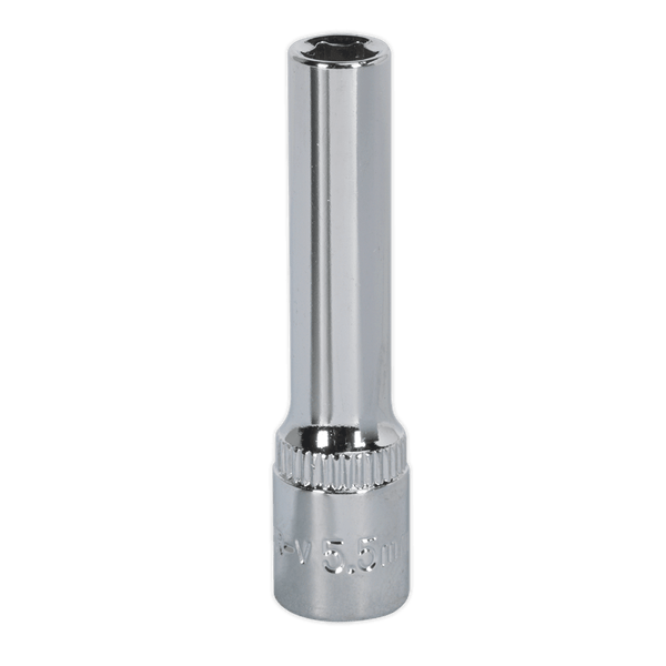 Sealey Sockets Individual 5.5mm 1/4"Sq Drive Fully Polished Deep WallDrive® Socket-SP14055D 5051747360839 SP14055D - Buy Direct from Spare and Square