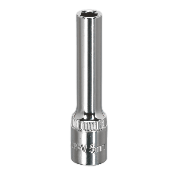 Sealey Sockets Individual 5mm 1/4"Sq Drive Fully Polished Deep WallDrive® Socket-SP1405D 5054511363401 SP1405D - Buy Direct from Spare and Square