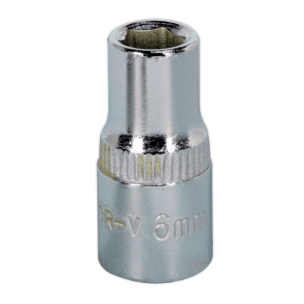 Sealey Sockets Individual 6mm 1/4"Sq Drive Fully Polished WallDrive® Socket-SP1406 5051747360853 SP1406 - Buy Direct from Spare and Square