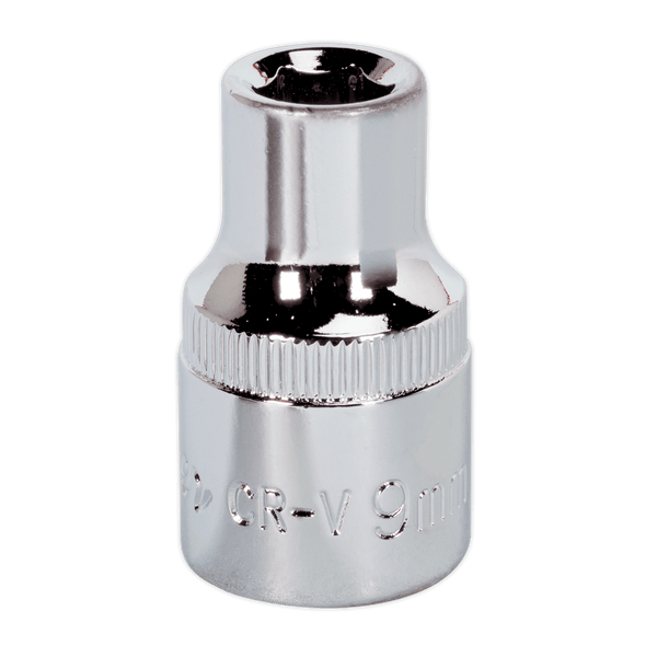Sealey Sockets Individual 9mm 1/2"Sq Drive Fully Polished WallDrive® Socket-SP1209 5051747360075 SP1209 - Buy Direct from Spare and Square