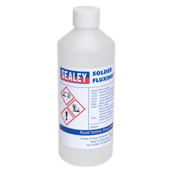 Sealey Solder 500ml Solder Fluxing Fluid-SOLFLUX 5054511036695 SOLFLUX - Buy Direct from Spare and Square
