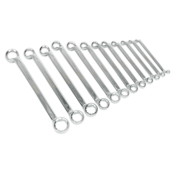 Sealey Spanners 12pc Offset Double End Ring Spanner Set-AK6328 5054511078695 AK6328 - Buy Direct from Spare and Square