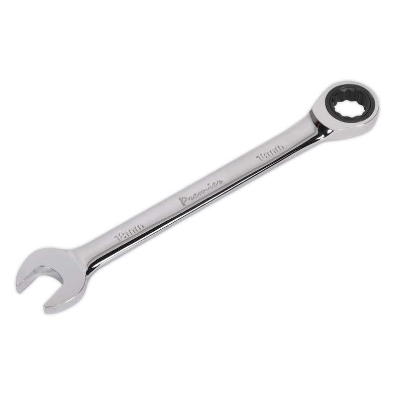 Sealey Spanners 18mm Ratchet Combination Spanner-RCW18 5024209038669 RCW18 - Buy Direct from Spare and Square