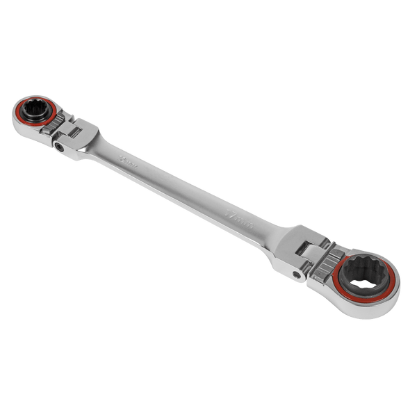 Sealey Spanners 4-in-1 Reversible Flexi-Head Ratchet Ring Spanner - Platinum Series-AK63947 5054511925340 AK63947 - Buy Direct from Spare and Square