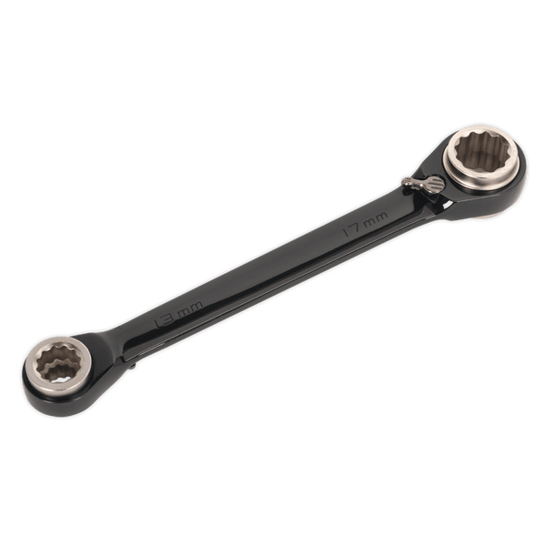 Sealey Spanners 4-in-1 Reversible Ratchet Ring Spanner - Black Series-AK7979 5054511201888 AK7979 - Buy Direct from Spare and Square