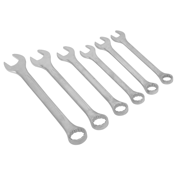 Sealey Spanners 6pc Super Jumbo Combination Spanner Set-AK63259 5054511847970 AK63259 - Buy Direct from Spare and Square