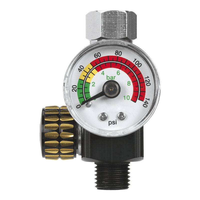 Sealey Spray Gun Accessories On-Gun Air Pressure Regulator/Gauge-AR01 5054511054941 AR01 - Buy Direct from Spare and Square