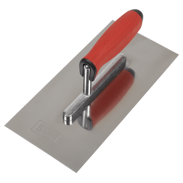 Sealey Stainless Steel 270mm Plastering Trowel - Rubber Handle 5054630307171 T7800 - Buy Direct from Spare and Square