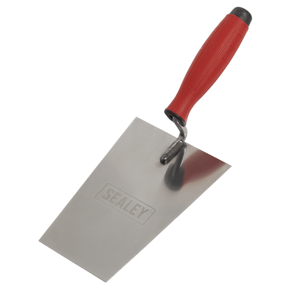 Sealey Stainless Steel Bucket Trowel - Rubber Handle - 180mm 5054630307188 T1204 - Buy Direct from Spare and Square