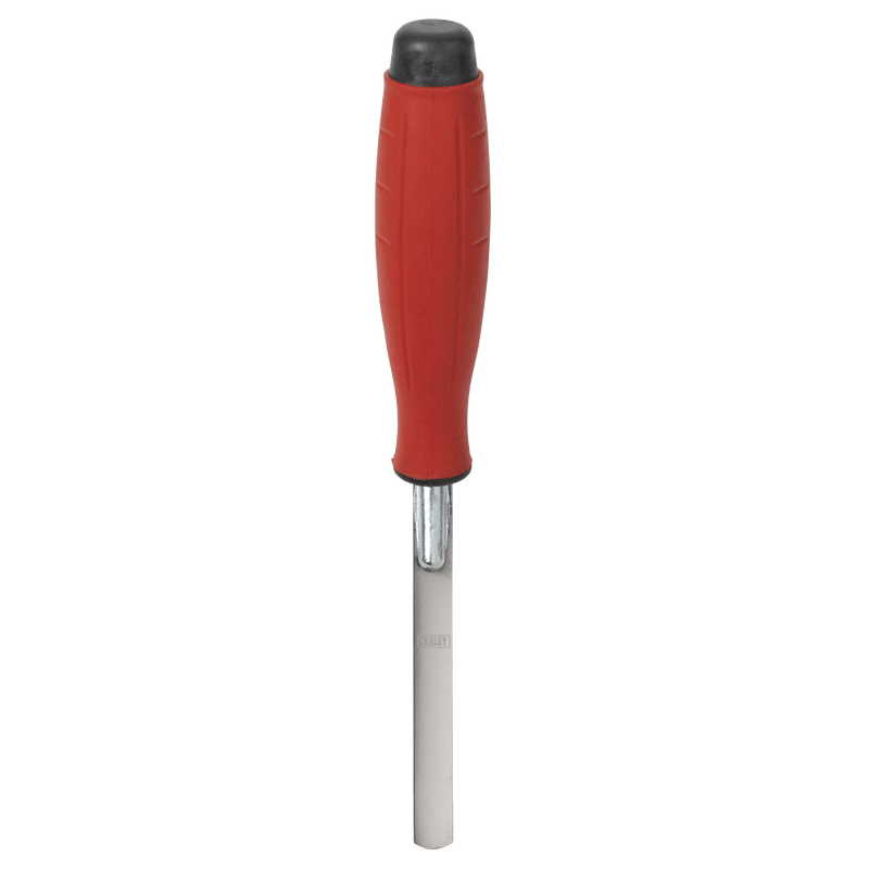 Sealey Stainless Steel Edging Trowel - Rubber Handle - 12mm 5054630307089 T0309 - Buy Direct from Spare and Square