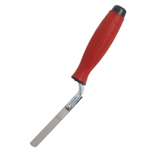 Sealey Stainless Steel Edging Trowel - Rubber Handle - 12mm 5054630307089 T0309 - Buy Direct from Spare and Square