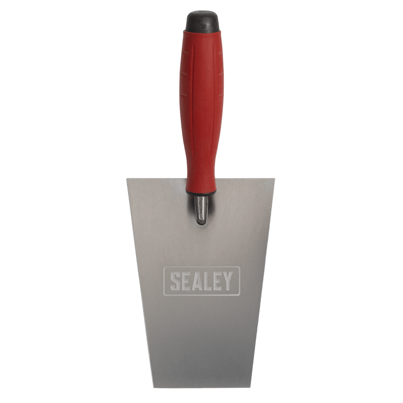 Sealey Stainless Steel Masonry Trowel - Rubber Handle - 160mm 5054630307041 T1203 - Buy Direct from Spare and Square