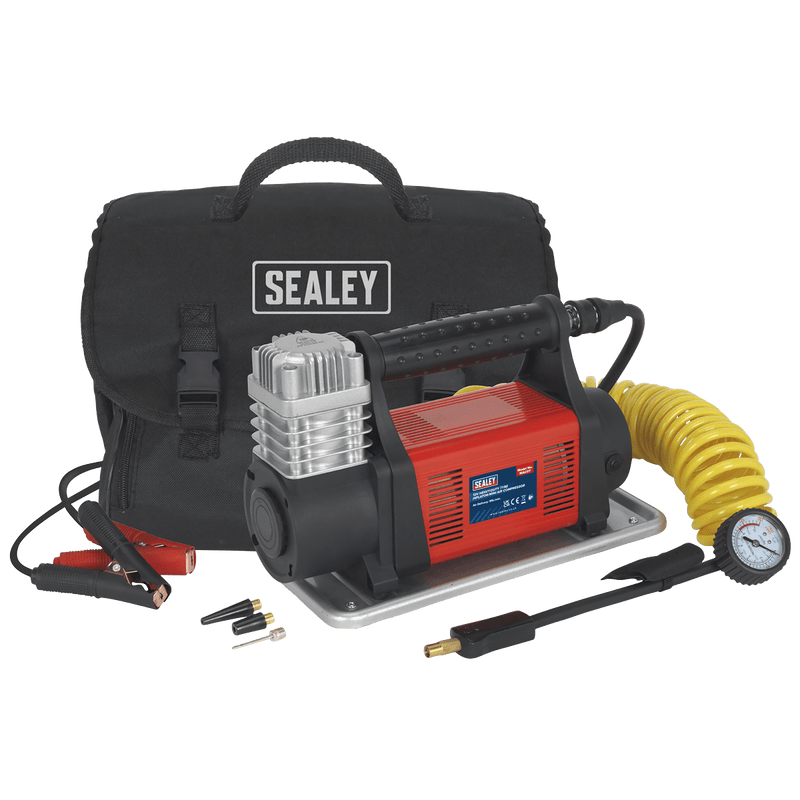 Sealey Steering, Hub & Suspension 12V Heavy-Duty Tyre Inflator/Mini Air Compressor-MAC07 5054511243901 MAC07 - Buy Direct from Spare and Square