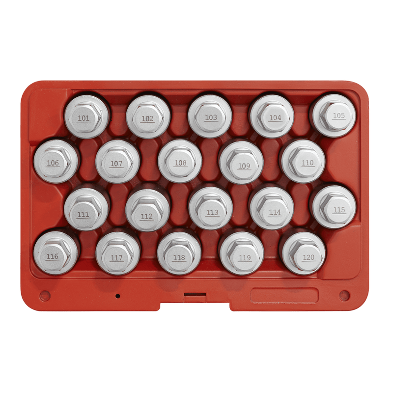 Sealey Steering, Hub & Suspension 20pc Locking Wheel Nut Key Set - Vauxhall-A-SX214 5054511775372 SX214 - Buy Direct from Spare and Square