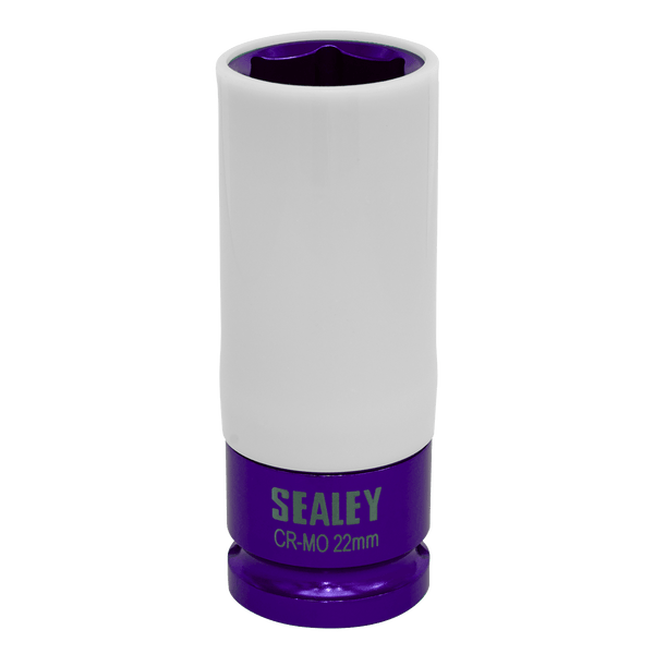 Sealey Steering, Hub & Suspension 22mm 1/2"Sq Drive Alloy Wheel Impact Socket-SX03022 5054511374711 SX03022 - Buy Direct from Spare and Square