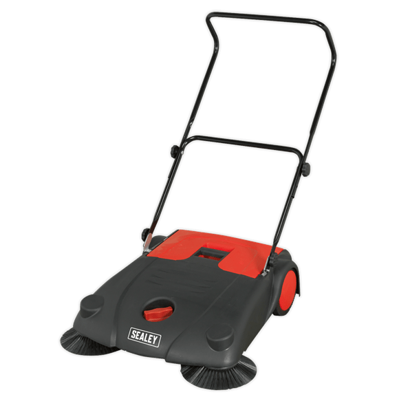 Sealey Sweeper Sealey 700mm Floor Sweeper - Push Along Manual Sweeper With Side Brushes FSW70 - Buy Direct from Spare and Square