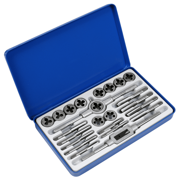 Sealey Thread Cutting 24pc Tap & Split Die Set - Imperial-AK3024IMP 5054630106743 AK3024IMP - Buy Direct from Spare and Square