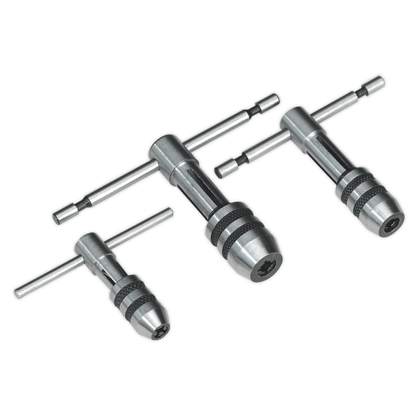 Sealey Thread Cutting 3pc T-Handle Tap Wrench Set-AK9799 5024209629072 AK9799 - Buy Direct from Spare and Square
