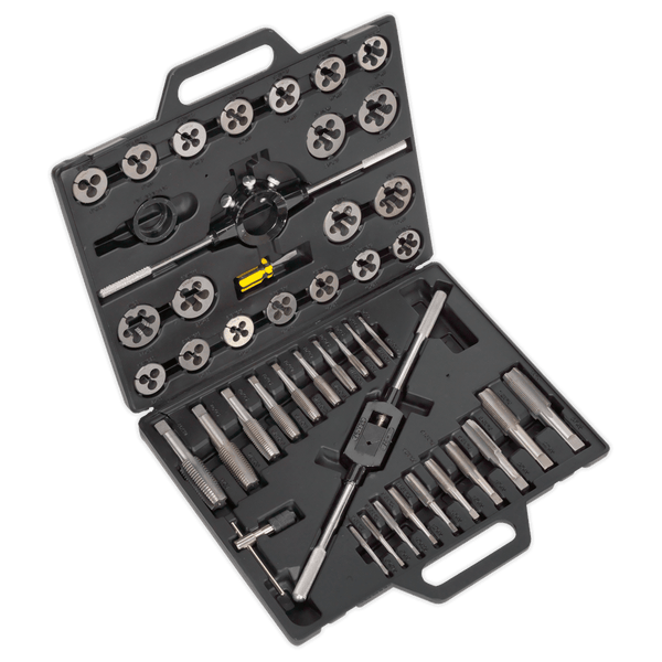 Sealey Thread Cutting 45pc Tap & Die Set Split Dies - Imperial-AK303IMP 5051747785724 AK303IMP - Buy Direct from Spare and Square