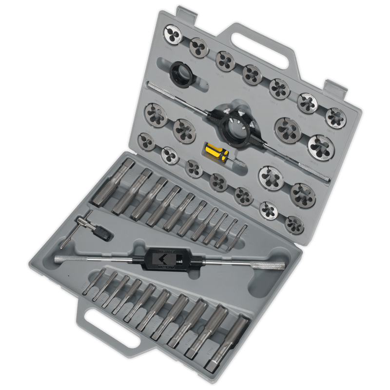 Sealey Thread Cutting 45pc Tap & Die Set Split Dies - Metric-AK303 5024209277167 AK303 - Buy Direct from Spare and Square