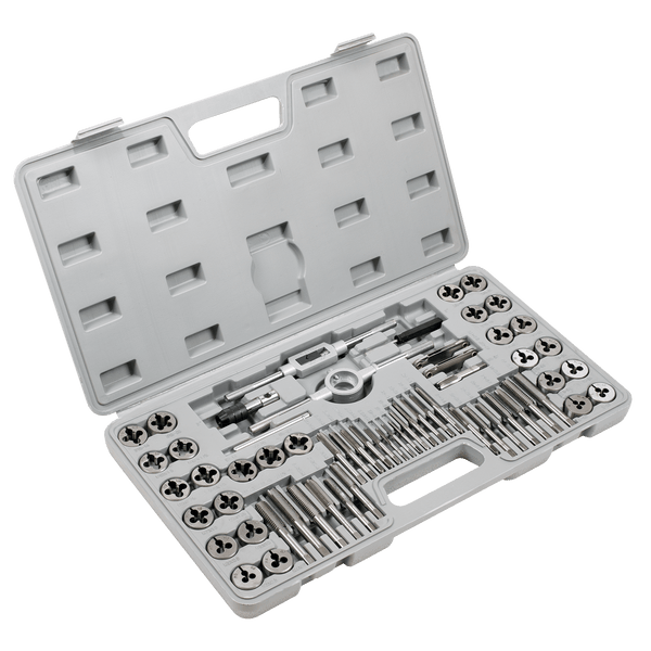 Sealey Thread Cutting 60pc Tap & Die Set - Metric & Imperial-AK3060 5054630106613 AK3060 - Buy Direct from Spare and Square