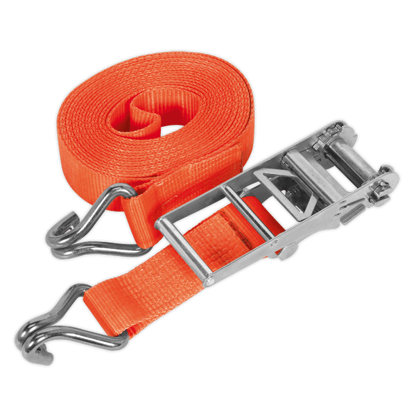Sealey Tie Downs 75mm x 12m Polyester Webbing Ratchet Strap 10000kg Breaking Strength-TD10012J 5051747807372 TD10012J - Buy Direct from Spare and Square