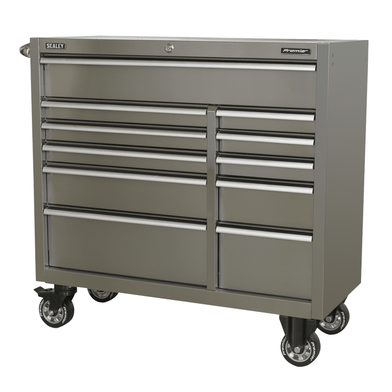 Sealey Tool Chests 11 Drawer 1055mm Stainless Steel Heavy-Duty Rollcab-PTB105511SS 5051747959408 PTB105511SS - Buy Direct from Spare and Square