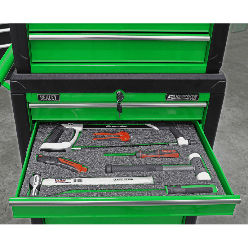 Sealey Tool Chests 1200 x 550 x 30mm Easy Peel Shadow Foam® Green/Black-SF30G 5054511635836 SF30G - Buy Direct from Spare and Square