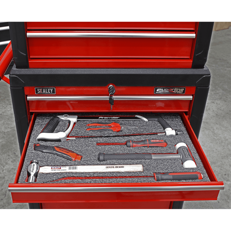 Sealey Tool Chests 1200 x 550 x 30mm Easy Peel Shadow Foam® Red/Black-SF30R 5054511635829 SF30R - Buy Direct from Spare and Square