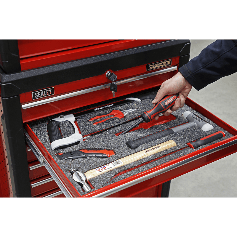 Sealey Tool Chests 1200 x 550 x 30mm Easy Peel Shadow Foam® Red/Black-SF30R 5054511635829 SF30R - Buy Direct from Spare and Square