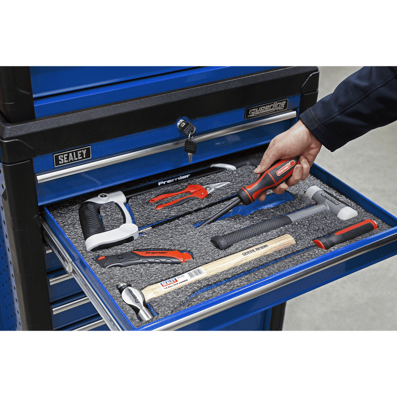 Sealey Tool Chests 1200 x 550 x 50mm Easy Peel Shadow Foam® Blue/Black-SF50B 5054511635805 SF50B - Buy Direct from Spare and Square