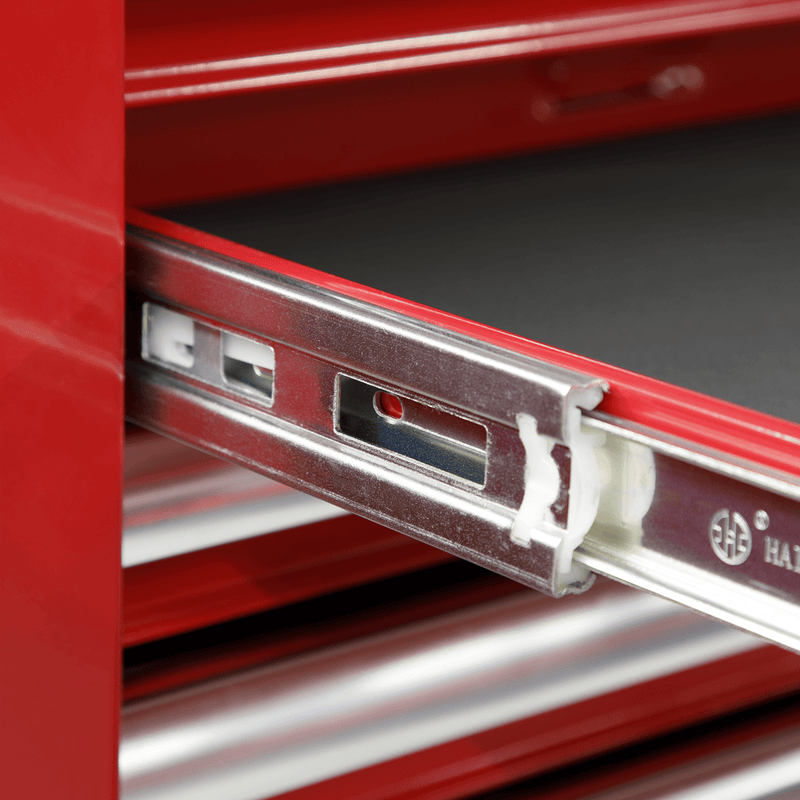 Sealey Tool Chests 13 Drawer Rollcab with Ball-Bearing Slides - Red-AP5213T 5051747937680 AP5213T - Buy Direct from Spare and Square