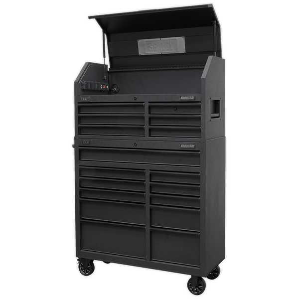 Sealey Tool Chests 17 Drawer Tool Chest Combination Soft Close Drawers with Power Strip-AP41BESTACK 5054511318470 AP41BESTACK - Buy Direct from Spare and Square