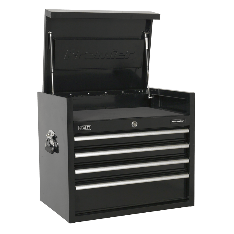 Sealey Tool Chests 4 Drawer 660mm Heavy-Duty Topchest-PTB66004 5051747959279 PTB66004 - Buy Direct from Spare and Square